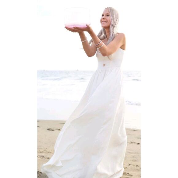 Reformation Hollyhock Ivory Cream Lecce Maxi Bride Bridal Gown Wedding Dress XS - Picture 2 of 16